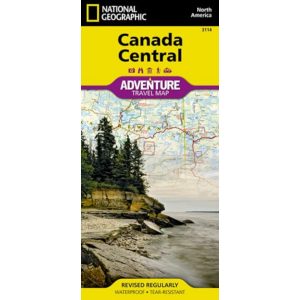 National Geographic Canada Central Adventure Map