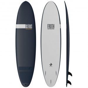 Boardworks 7’0″ Froth Funboard Surf EBS Deck with Slick HDPE Bottom