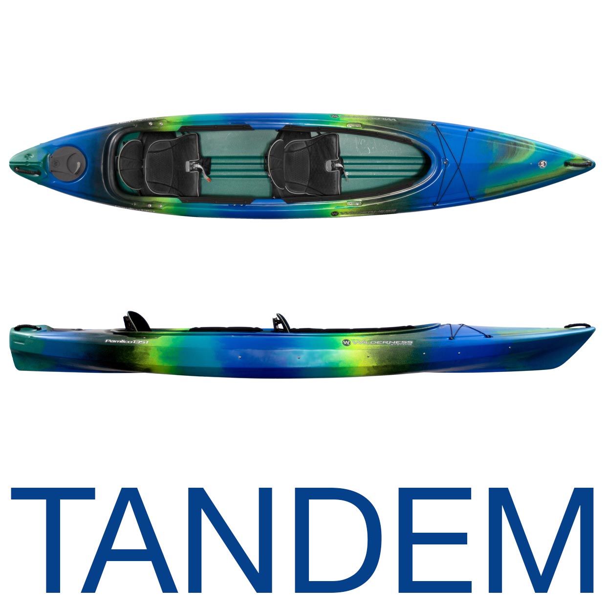 Wilderness Systems Pamlico 135 Tandem Kayak, PAMLICO135T, GALAXY