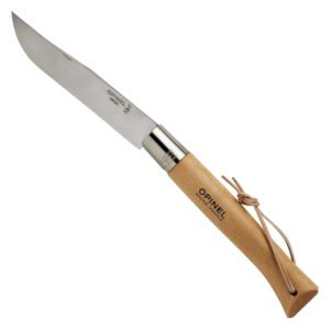Opinel No 13 Stainless Steel Giant Folding Knife with Beechwood Handle