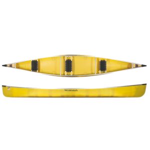 Wenonah Solo Plus 16’6″ Canoe – Tuf Weave Flex Core w/ Skid Plates & Ash Yoke