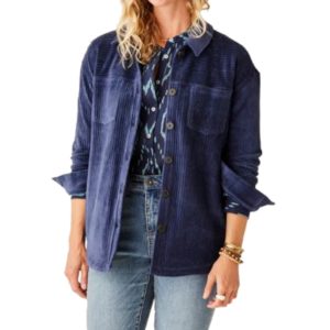Carve Designs Hudson Stretch Cord Shacket - Women's