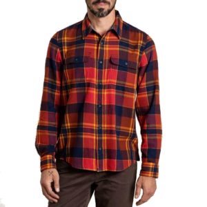 Toad&Co Creekwater/Indigo Flannel Long Sleeve Shirt – Men’s