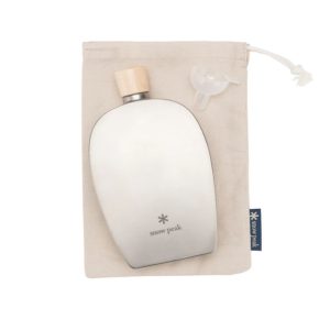 Snow Peak Titanium Curved Flask 250ml 8.4oz