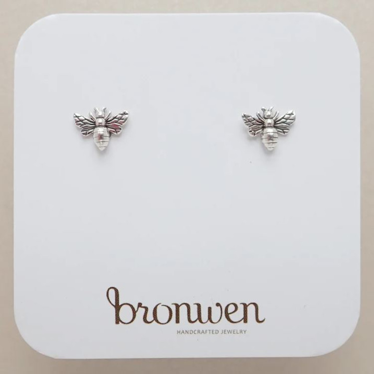 Bronwen Tiny Charm Post Earrings – Honey Bee