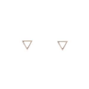 Bronwen Tiny Charm Post Earrings – Triangle