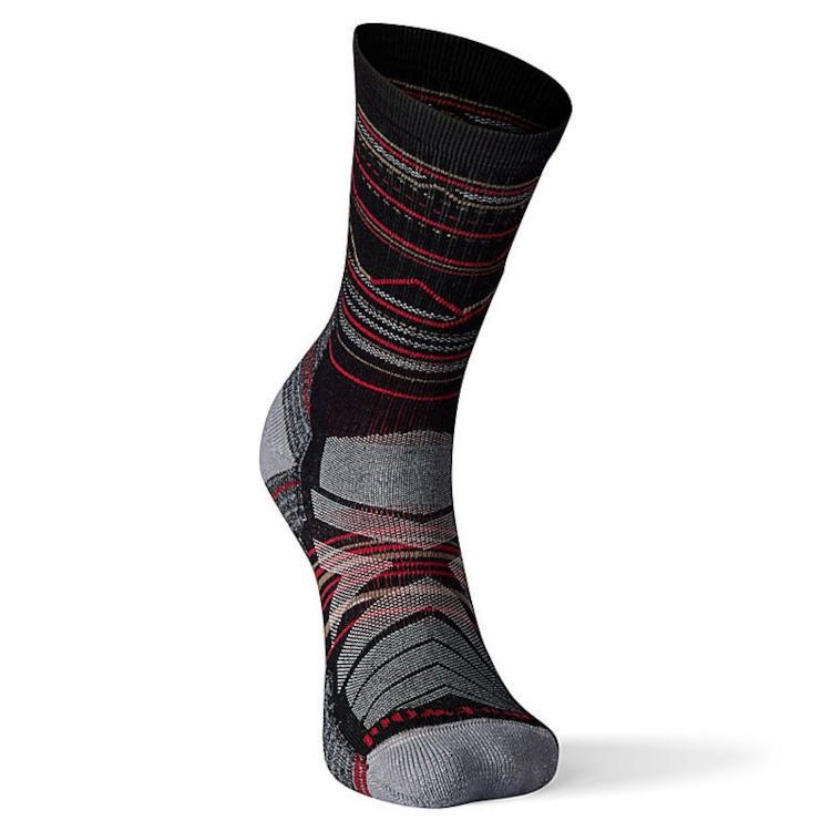 Smartwool Hike Light Cushion Mountain Range Pattern Crew – Men’s Socks