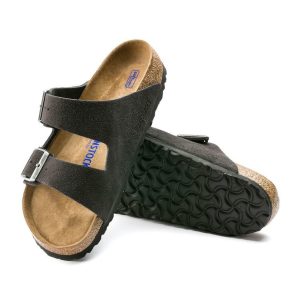 Birkenstock Arizona SFB Suede Sandal | Velvet Grey | Reg Width - Men’s (0552321)