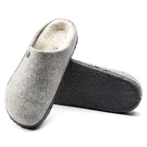 Birkenstock Zermatt Shearling Slipper | Light Gray | Narrow - Women's (1015086)