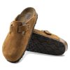 Birkenstock Boston SFB Suede Leather Clog | Mink | Narrow - Women's (1009543)