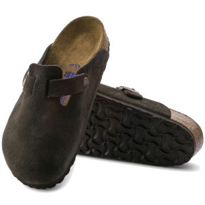 Birkenstock Boston SFB Suede Leather Clog | Mocha | Reg Width - Men's (0660461)