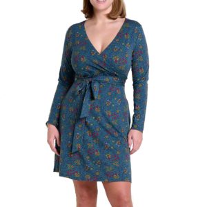 Toad & Co Cue Wrap Long Sleeve Dress - Women's