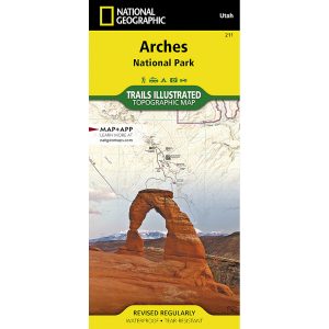 National Geographic Arches National Park Trail Map