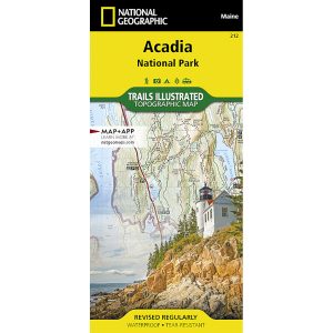 National Geographic Acadia National Park Trail Map