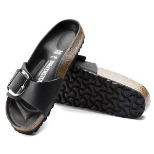 Birkenstock Madrid Big Buckle Leather| Black | Narrow – Women’s