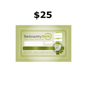 $25 Backcountry North Gift Certificate (Redeemable IN-STORE)