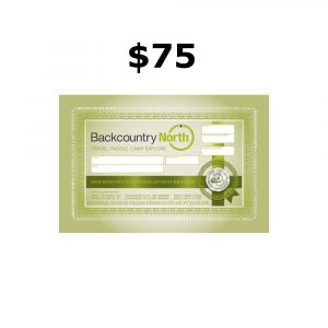 Backcountry North $75 Gift Certificate