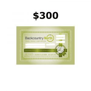 Backcountry North $300 Gift Certificate