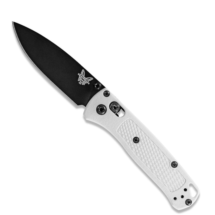 Benchmade Mini Bugout Black Coated Non-Serrated Drop Point