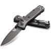 Benchmade Mini Bugout Black Coated Non-Serrated Drop Point